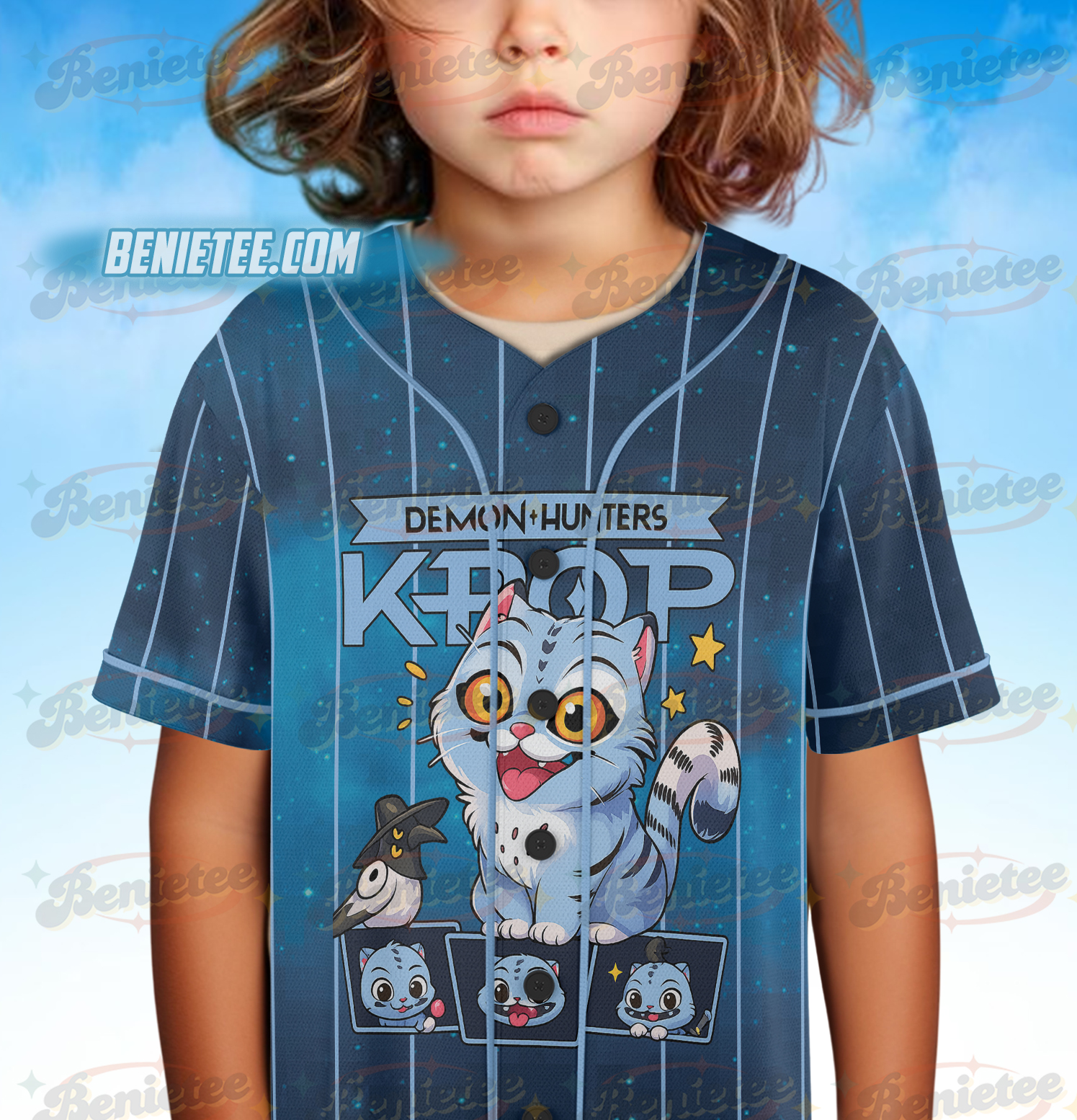 Kpop Demon Hunters Tiger Baseball Jersey - Image 5