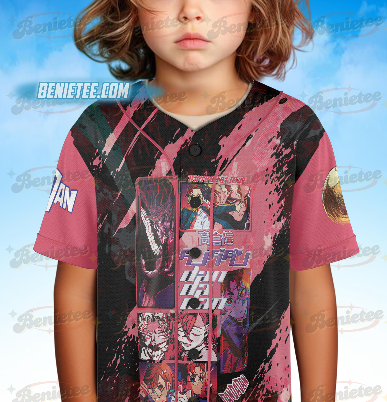 Okarun Dandadan Streetwear Jersey, Anime Baseball Jersey - Image 5