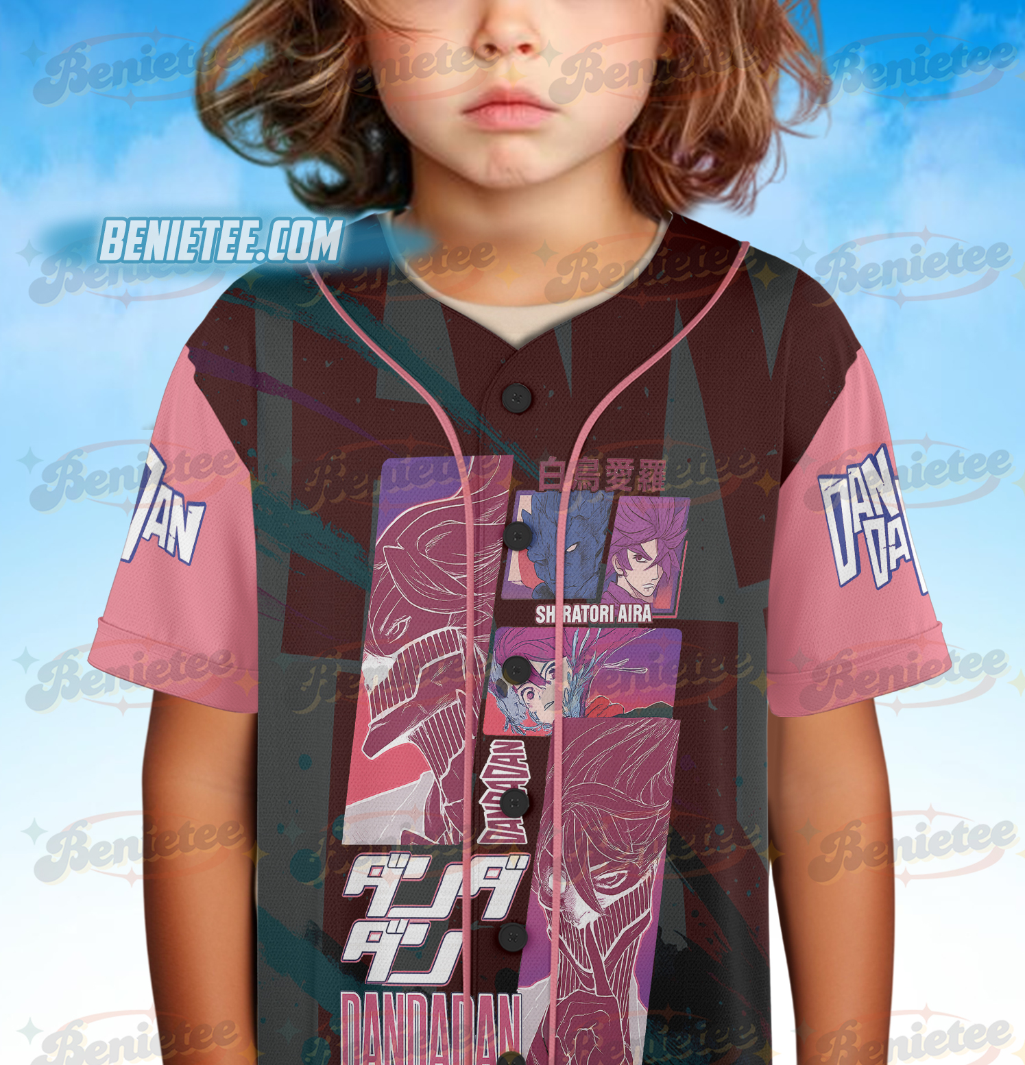 Shiratori Aira Dandadan Streetwear Jersey, Anime Baseball Jersey - Image 5