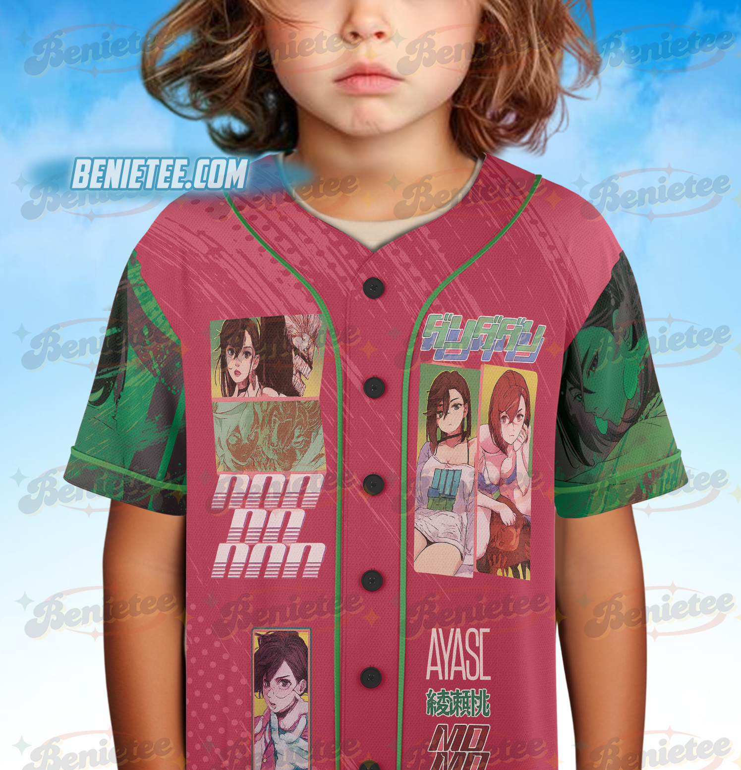 Ayase Momo Dandadan Streetwear Baseball Jersey - Image 5