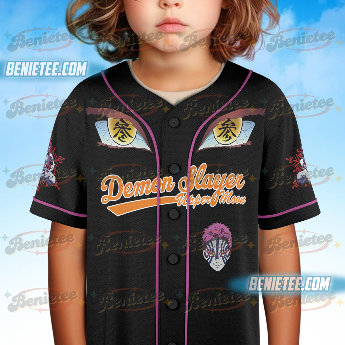 Akaza- Upper Moon Demon Slayer Jersey - Image 5