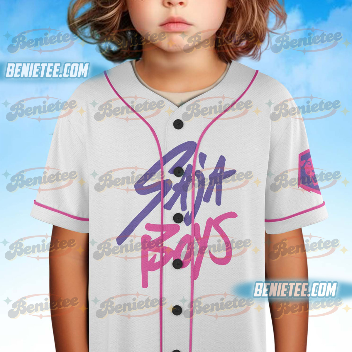 Kpop Demon Hunter Saja Boys Baseball Jersey - Image 6