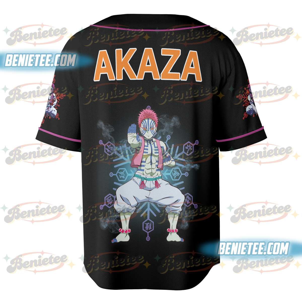 Akaza- Upper Moon Demon Slayer Jersey - Image 3