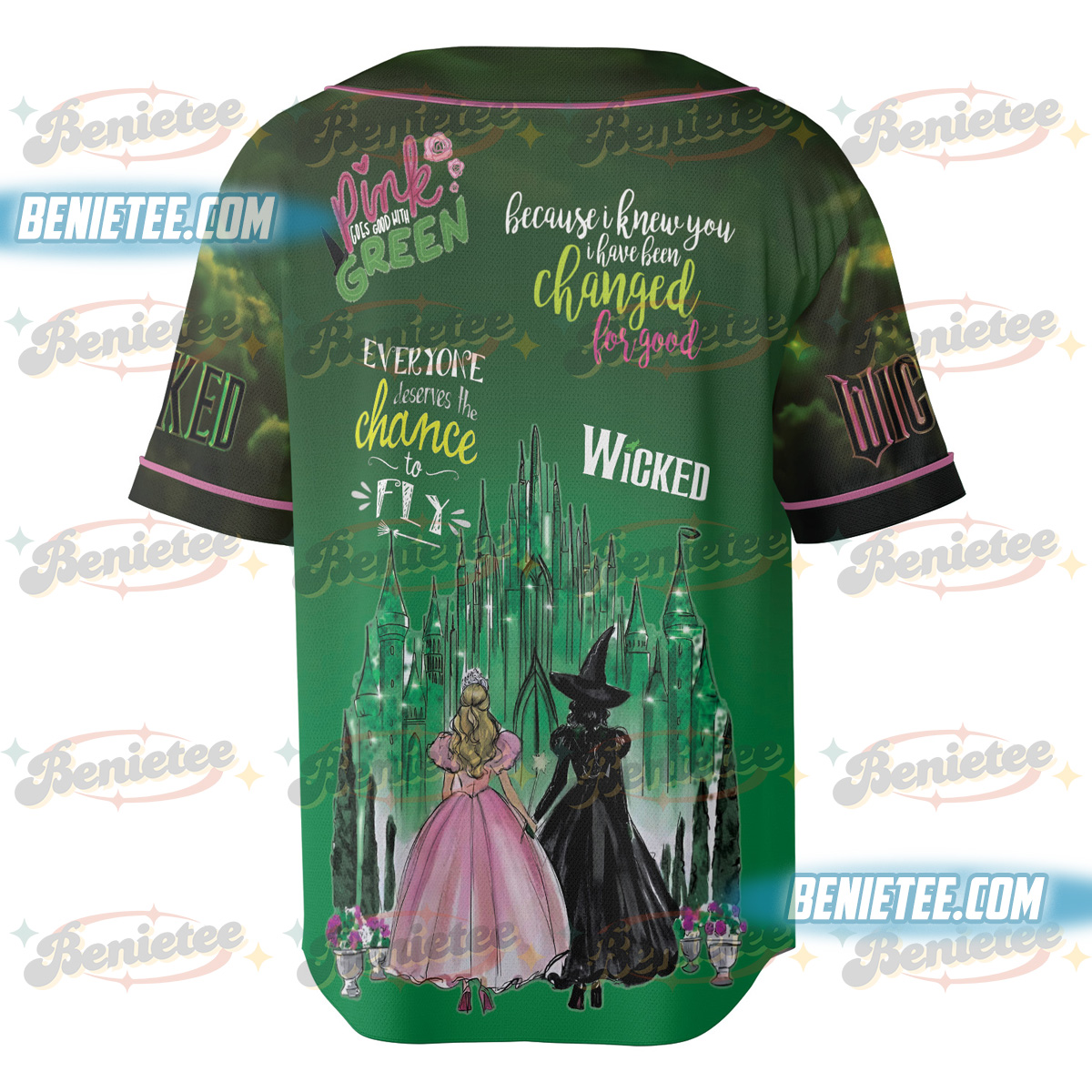 Wicked Movie I Knew You I Have Been Changed For Good Baseball Jersey - Image 4