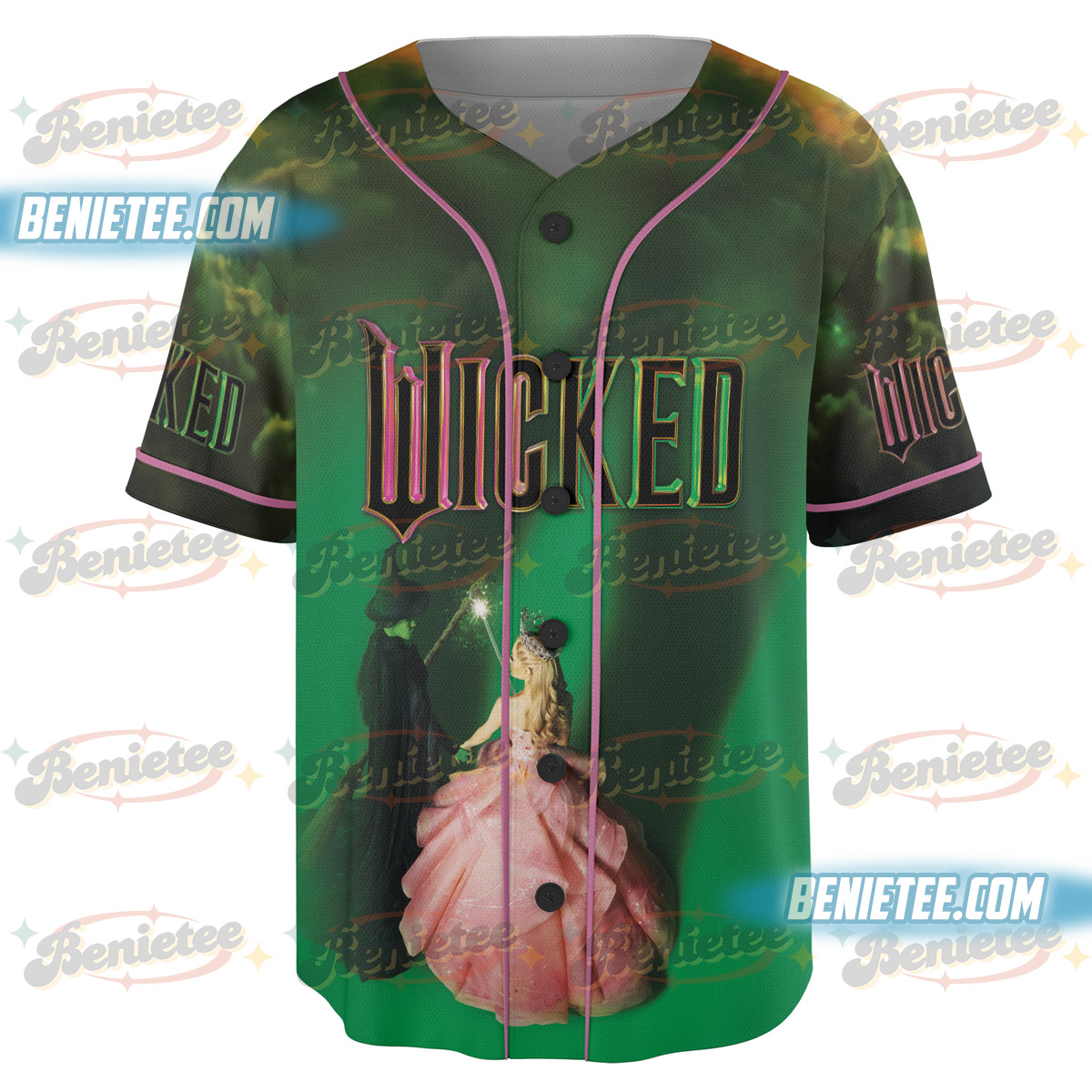 Wicked Movie I Knew You I Have Been Changed For Good Baseball Jersey - Image 3