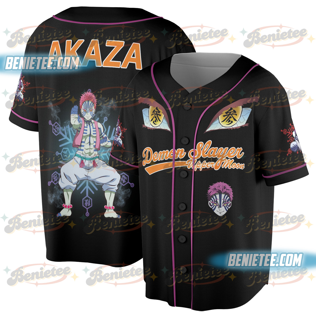 Akaza- Upper Moon Demon Slayer Jersey - Image 6