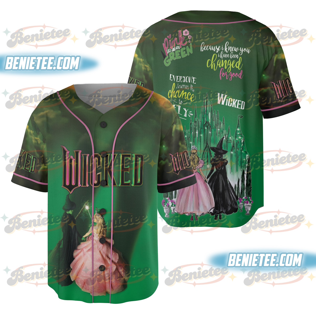 Wicked Movie I Knew You I Have Been Changed For Good Baseball Jersey