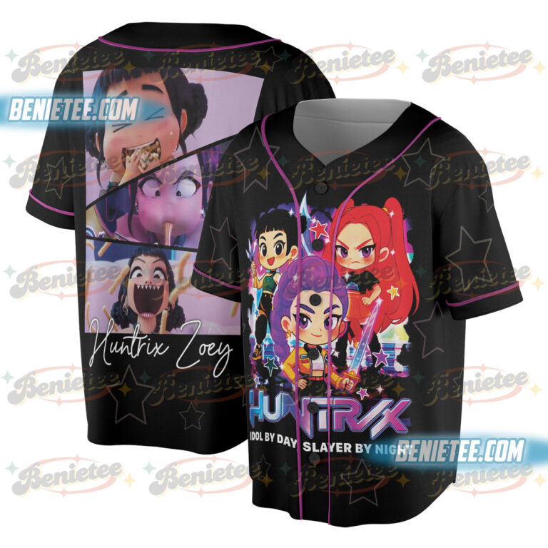 Alternative view of Kpop Demon Hunters Huntr/x Baseball Jersey