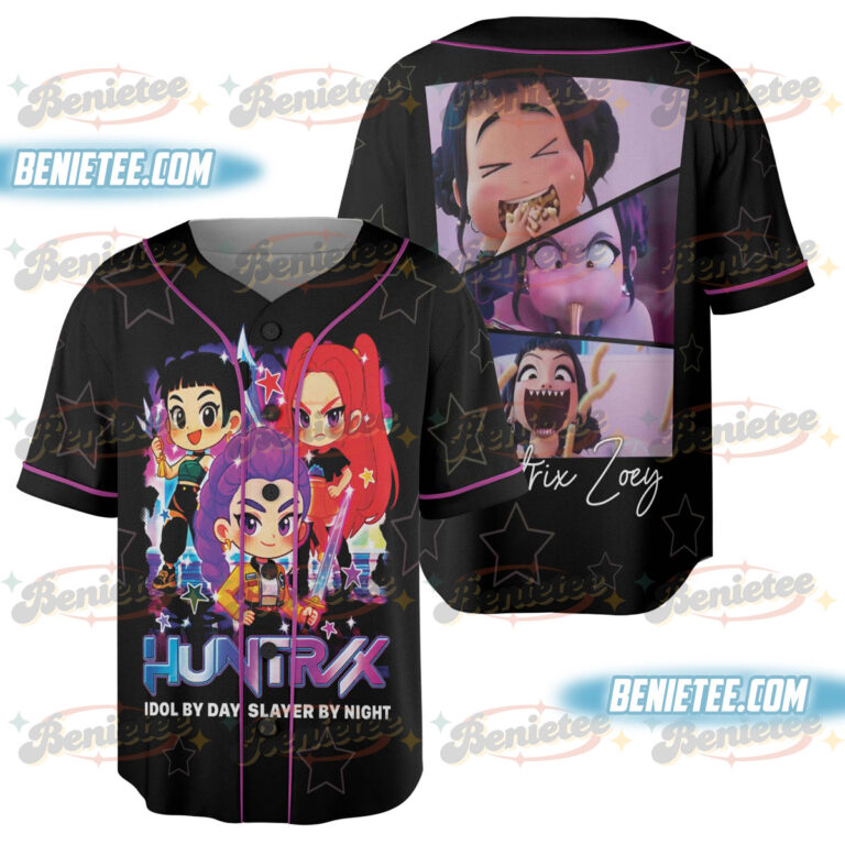 Kpop Demon Hunters Huntr/x Baseball Jersey