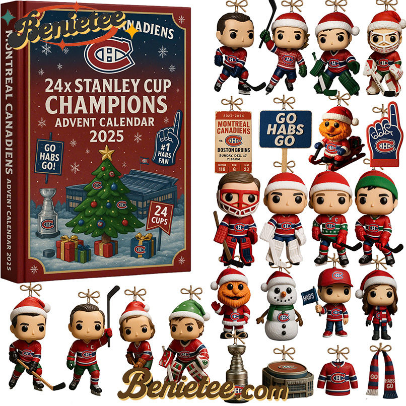 Montreal Canadiens Advent Calendar 116th Anniversary Edition Christmas Gift, Christmas Idea, Christmas Countdown Advent Calendar Gift Box with 24 Acrylic Ornaments - Image 2