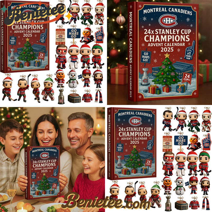 Montreal Canadiens Advent Calendar 2025, Christmas Countdown Advent Calendar Gift Box with 24 Acrylic Ornaments