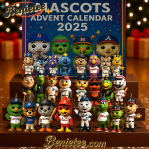 NEW MLB Mascot Advent Calendar Toys Christmas Gift, Christmas Idea, Christmas Countdown Advent Calendar Gift Box with 24 Acrylic Ornaments