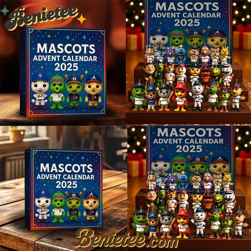 NEW MLB Mascot Advent Calendar Toys Christmas Gift, Christmas Idea, Christmas Countdown Advent Calendar Gift Box with 24 Acrylic Ornaments - Image 3