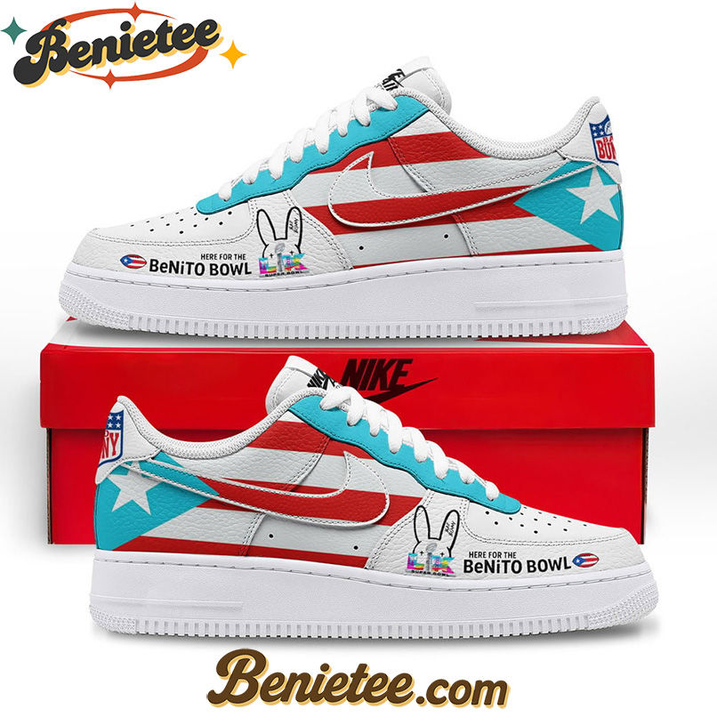 NFL x Bad Bunny Super Bowl Air Low-Top Sneakers Shoes For Men And Women - Image 2