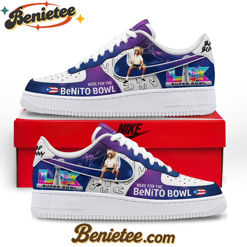 NFL x Bad Bunny Super Bowl Air Low-Top Sneakers Shoes Ver 3 For Men And Women - Image 2