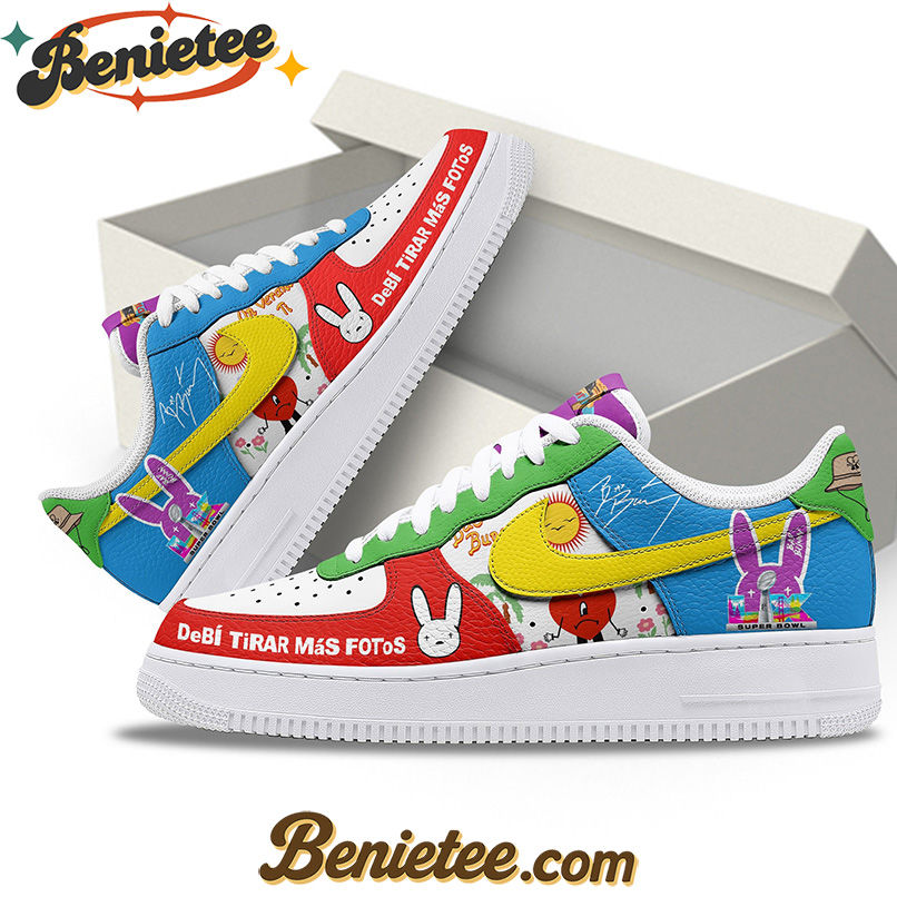 NFL x Bad Bunny Super Bowl Air Low-Top Sneakers Shoes Ver 2 For Men And Women - Image 3