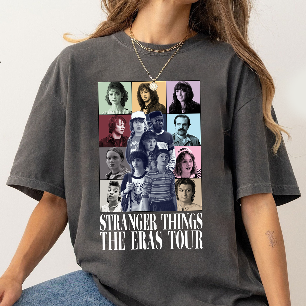 Stranger Thing Movies The Tour Shirt, Eleven Dustin Mike Will Billy Eddie, Hawkins Sweater, Stranger Things Sweatshirt, Stranger Things Upside Down, Running Up Crewneck, Friends Sweater