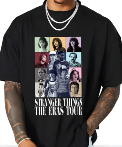 Alternative view of Stranger Thing Movies The Tour  Shirt, Eleven Dustin Mike Will Billy Eddie, Hawkins Sweater, Stranger Things Sweatshirt, Stranger Things Upside Down, Running Up Crewneck, Friends Sweater