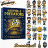 Nashville Predators 25th Anniversary Advent Calendar 2025, Christmas Countdown Advent Calendar Gift Box with 24 Acrylic Ornaments