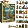 National Parks Advent Calendar 2025, Christmas Countdown Advent Calendar Gift Box with 24 Acrylic Ornaments