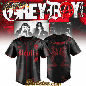New Jersey Devils x $uicideboy$ Suicideboys GreyDay Tour Merch 2025 Baseball Jersey Limited