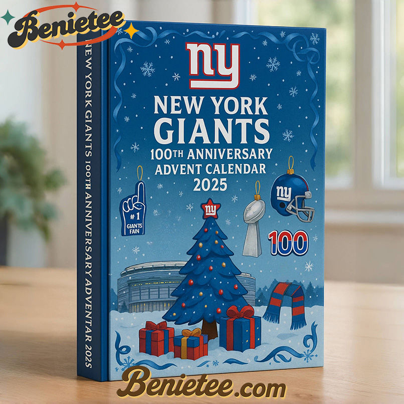New York Giants Advent Calendar 2025 - 100th Anniversary Edition Christmas Gift, Christmas Idea, Christmas Countdown Advent Calendar Gift Box with 24 Acrylic Ornaments - Image 2
