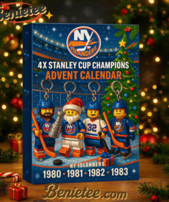 Alternative view of New York Islanders Advent Calendar, Christmas Countdown Advent Calendar Gift Box with 24 Acrylic Ornaments