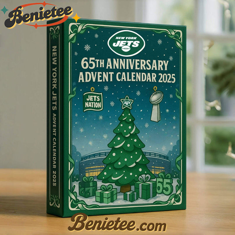 New York Jets Advent Calendar 2025 65th Anniversary Christmas Gift, Christmas Idea, Christmas Countdown Advent Calendar Gift Box with 24 Acrylic Ornaments - Image 2