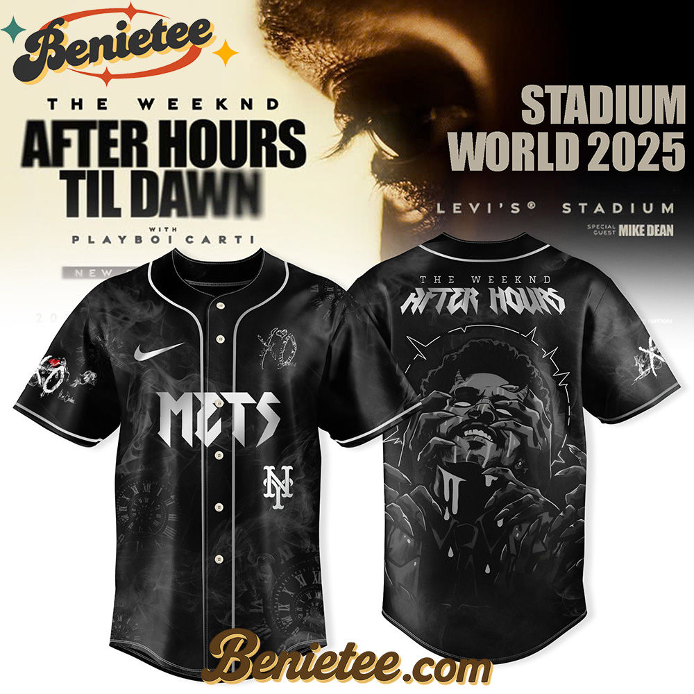 New York Mets x After Hours Til Dawn 2025 - The Weeknd Baseball Jersey, Custom The Weeknd For Fans, After Hours Till Dawn Tour Gift For Fan