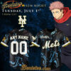 New York Mets x Jujutsu Kaisen Limited Baseball Jersey 2025 (Custom Name & Number), Custom Anime Trending, Gift For Anime Lovers