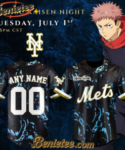 New York Mets x Jujutsu Kaisen Limited Baseball Jersey 2025 (Custom Name & Number), Custom Anime Trending, Gift For Anime Lovers