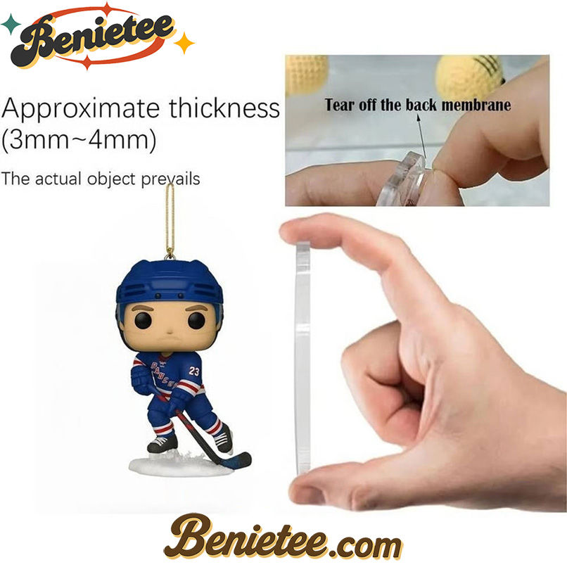 New York Rangers 100th Anniversary Advent Calendar 2025, Christmas Countdown Advent Calendar Gift Box with 24 Acrylic Ornaments - Image 4