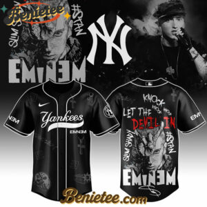New York Yankees x Eminem STANS' TO LAUNCH IN THEATRES WORLDWIDE 2025 Baseball Jersey Editions Limited Selling Out Fast, Custom Baseball Jersey For Fans Eminem