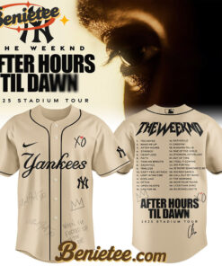 New York Yankees x The Weeknd After Hours Til Dawn Baseball Jersey Limited Edition, Custom The Weeknd For Fans, After Hours Till Dawn Tour Gift For Fan