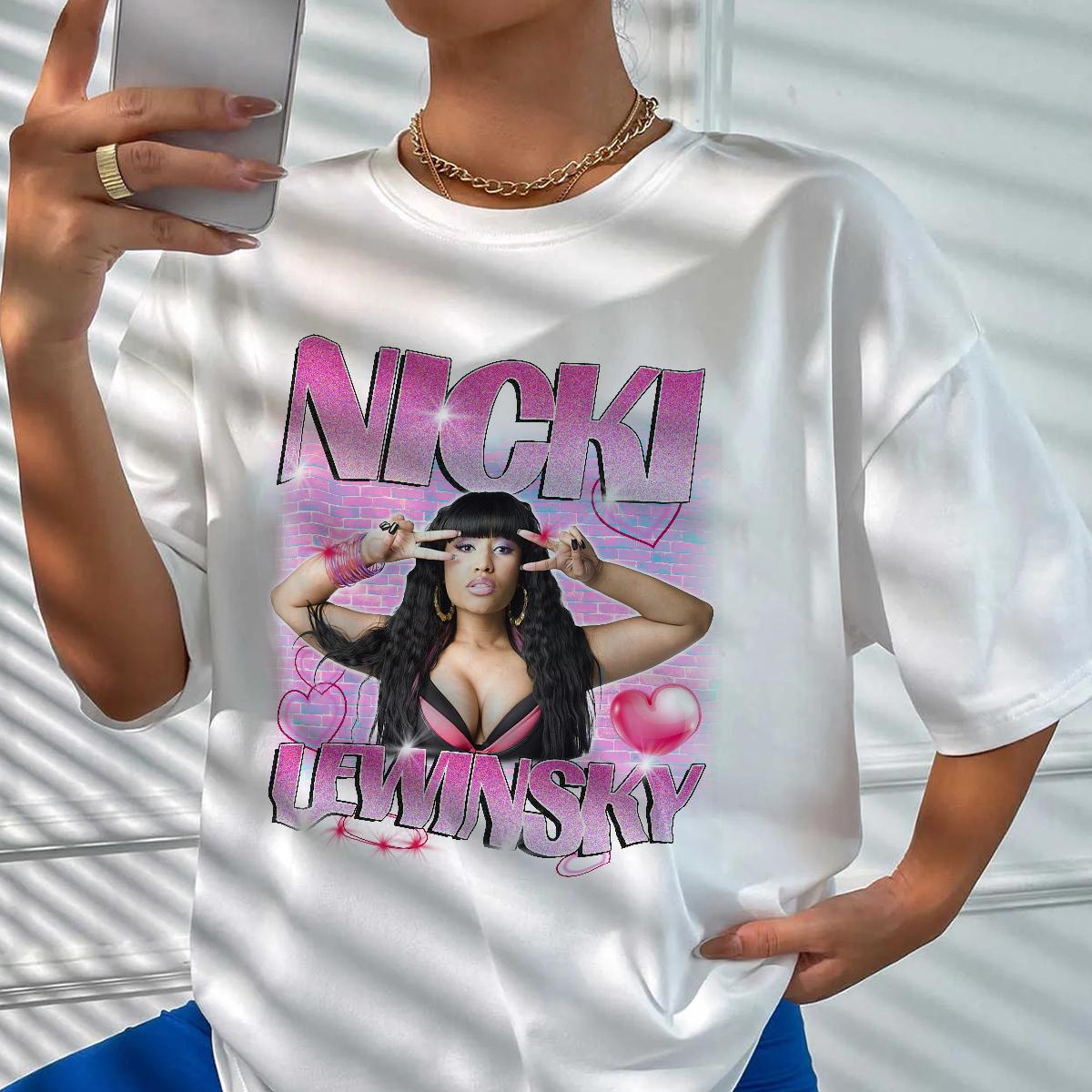 Nicki Minaj Lewinsky Rap Music Shirt, Nicki Minaj 90s Music Shirt, Fan Rap Retro Shirt - Image 3
