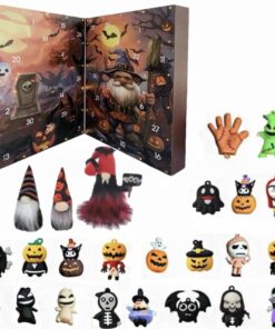 Halloween 3D Advent Calendar Blind Box Mini Cartoon Halloween Countdown Calendar Halloween Gnome Countdown 3D Advent Calendar
