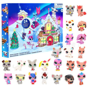 Christmas 24 Days Pet Garden Blind Box Kawaii Animation Figure Calendar Room Desk Decoration Kid Play House Toys Collection Gift