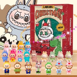 Colorful Cute Labubu Style Inspired 3D Advent Calendar 2025 Set, Christmas 2025 Gift, Special Gift For Kid