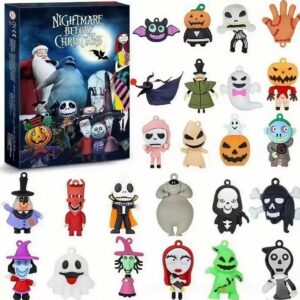 Nightmare Before Christmas Advent Calendar, 24 Halloween Town Mini Figures