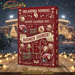 Oklahoma Sooners football Premium Advent Calendar 2025 CHRISTMAS GIFT, CHRISTMAS IDEA, Christmas Countdown Advent Calendar Gift Box with 24 Acrylic Ornaments
