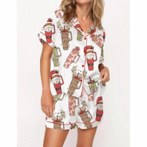 Obsessive Cup Disorder Christmas Satin Pajama Set For Women
