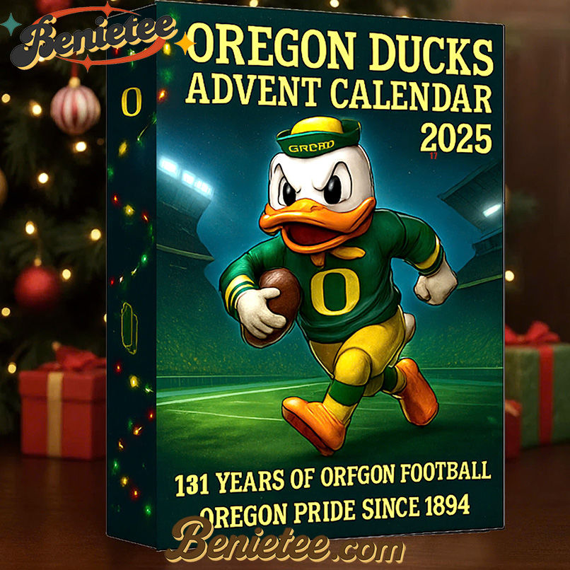 Oregon Ducks Advent Calendar, Christmas Countdown Advent Calendar Gift Box with 24 Acrylic Ornaments - Image 4
