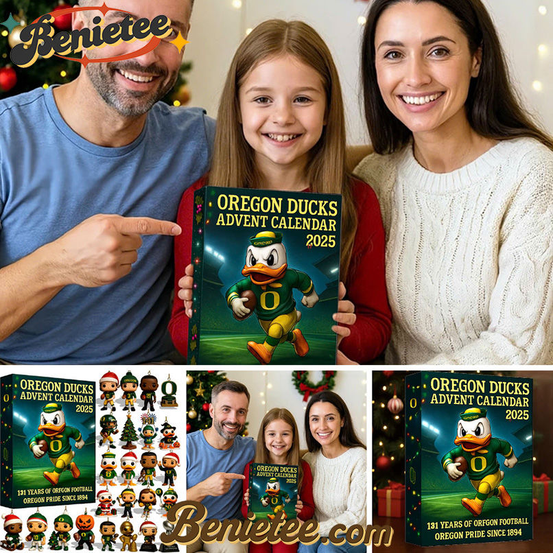Oregon Ducks Advent Calendar, Christmas Countdown Advent Calendar Gift Box with 24 Acrylic Ornaments - Image 3