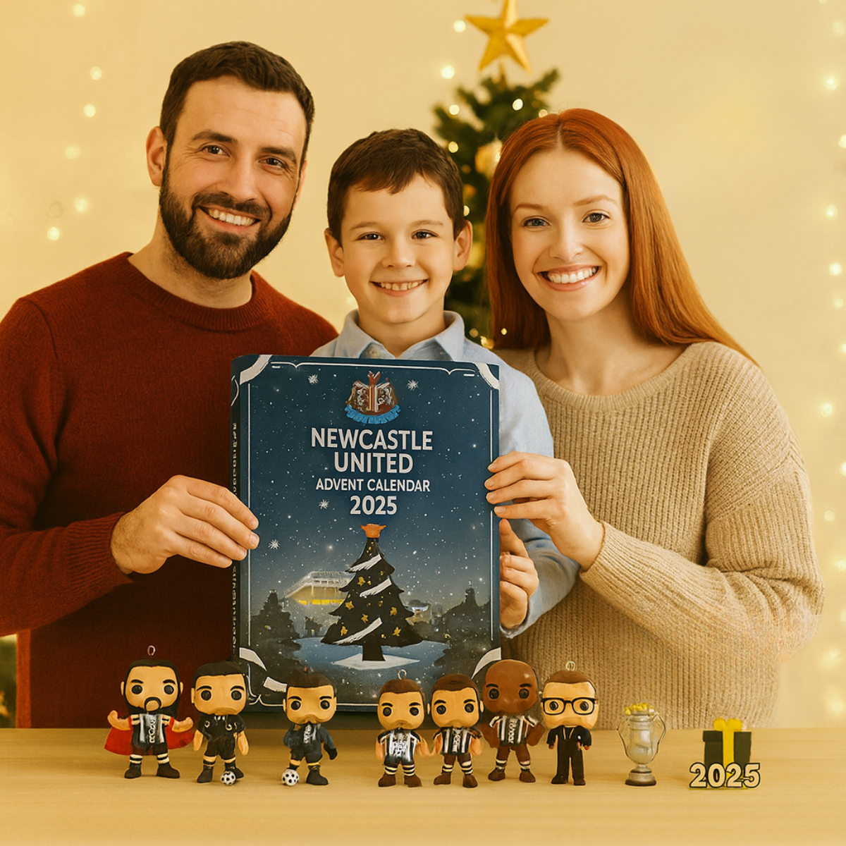 Newcastle United Advent Calendar 2025, Christmas Countdown Advent Calendar Gift Box With 24 Acrylic Ornaments - Image 3