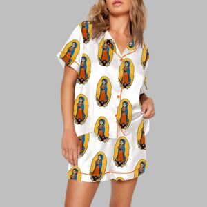 Our Lady Of Guadalupe Catholic Saint Print Pajama Set