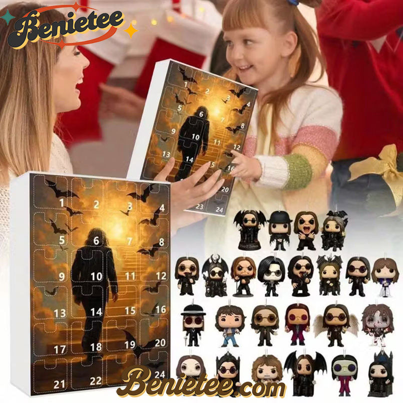 Ozzy Osbourne Advent Calendar 2025, Christmas Countdown Advent Calendar Gift Box with 24 Acrylic Ornaments - Image 3