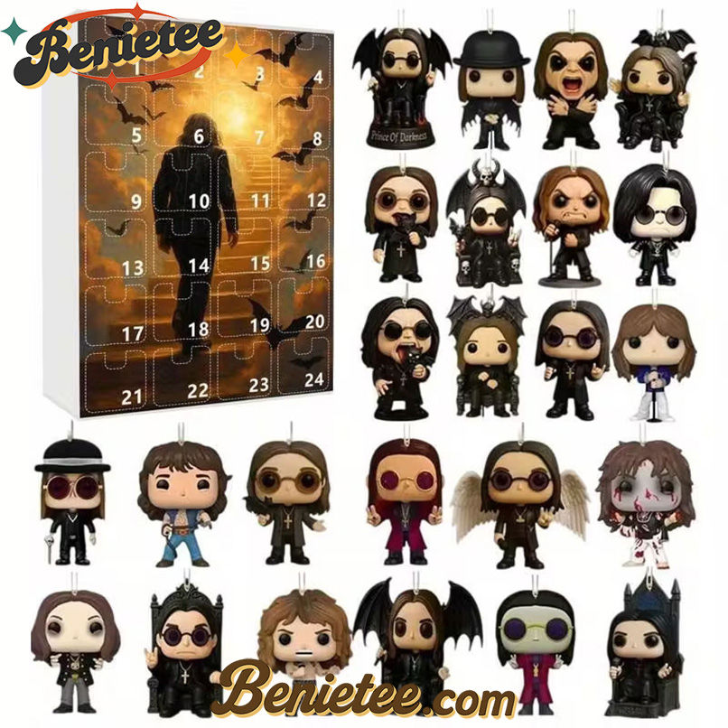 Ozzy Osbourne Advent Calendar 2025, Christmas Countdown Advent Calendar Gift Box with 24 Acrylic Ornaments - Image 4