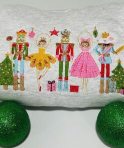 Embroidered Nutcracker Christmas Crewneck Sweatshirt: Ballet Apparel