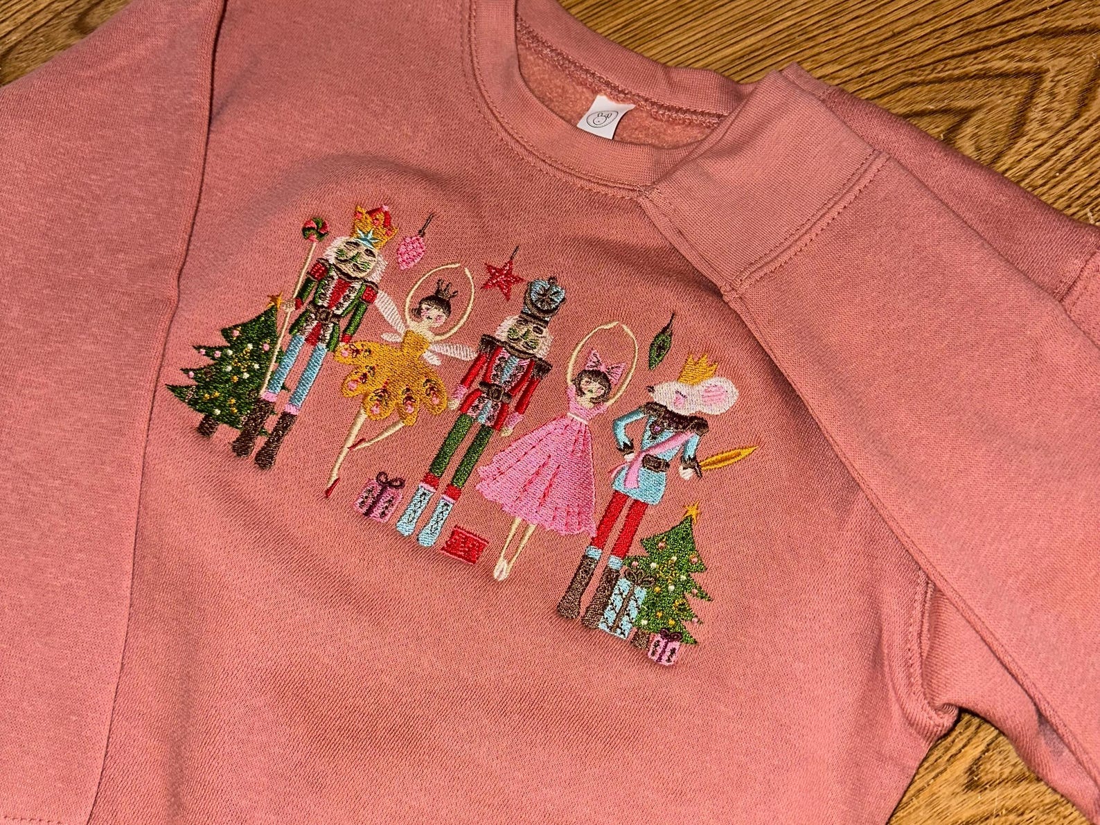 Embroidered Nutcracker Christmas Crewneck Sweatshirt: Ballet Apparel - Image 4