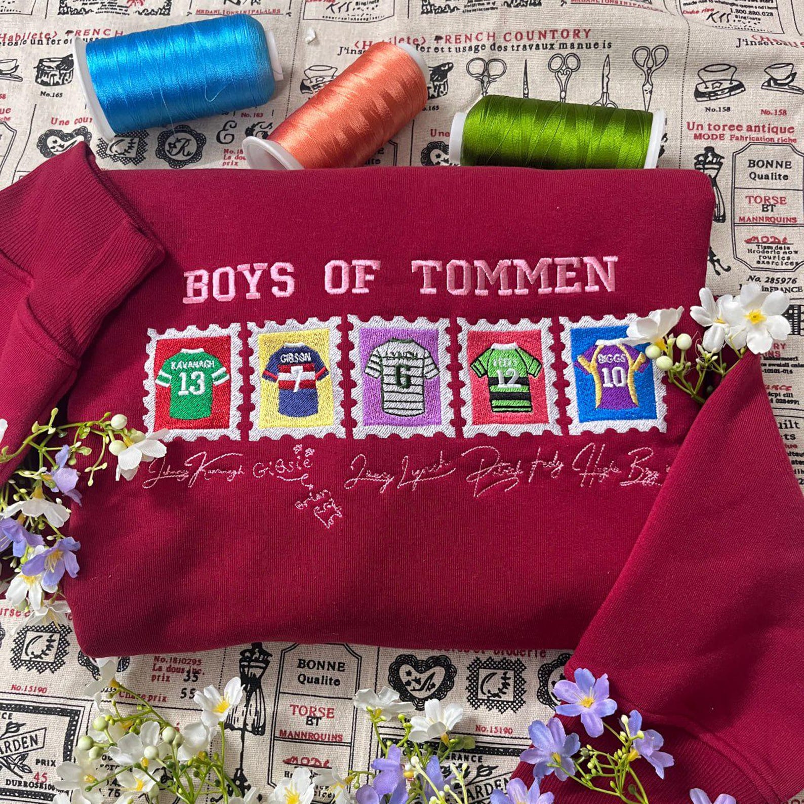 Tommen college Est 1987 Embroidered Hoodie Sweatshirt, Irish Rugby Gift for book lovers, Binding 13, Keeping 13, saving 6, Couple shirt